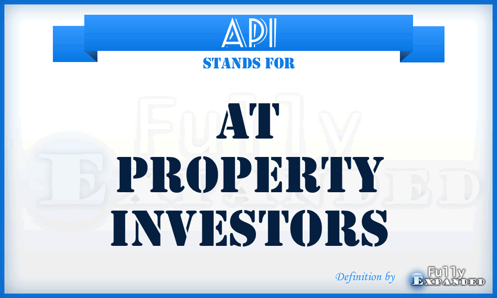 API - At Property Investors