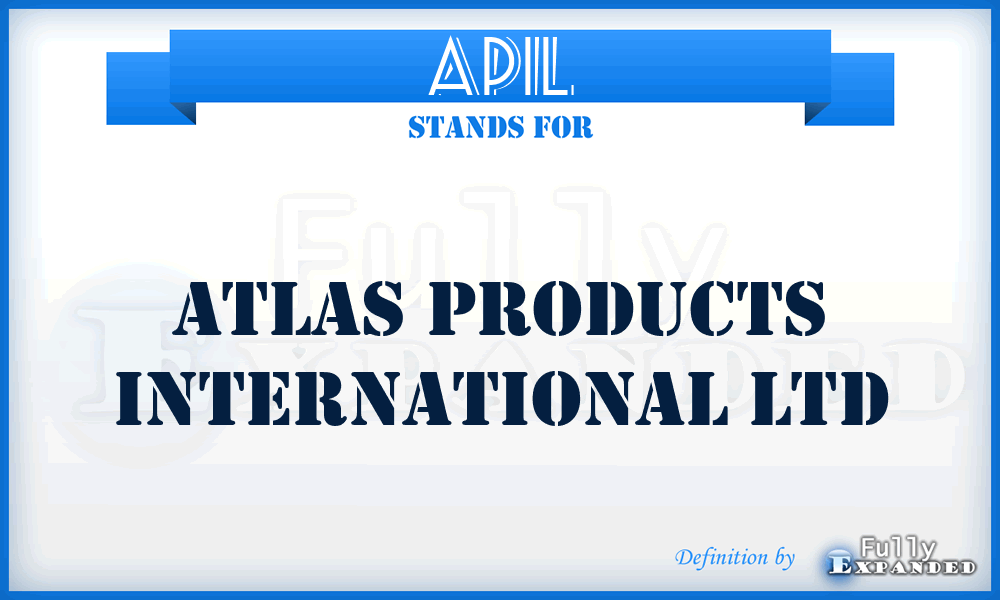 APIL - Atlas Products International Ltd