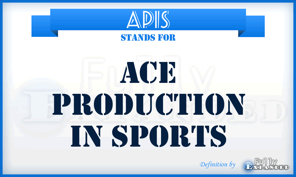 APIS - Ace Production In Sports