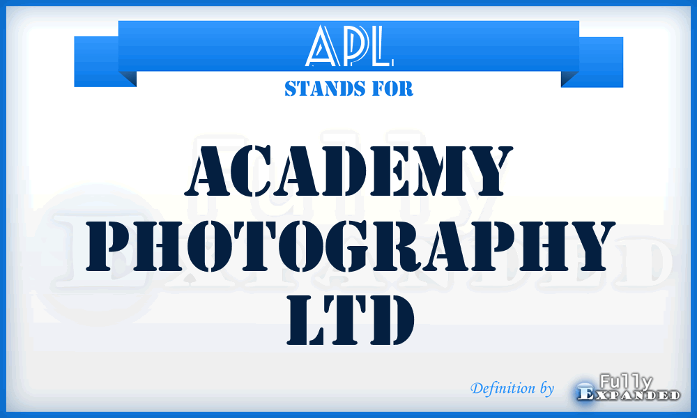 APL - Academy Photography Ltd