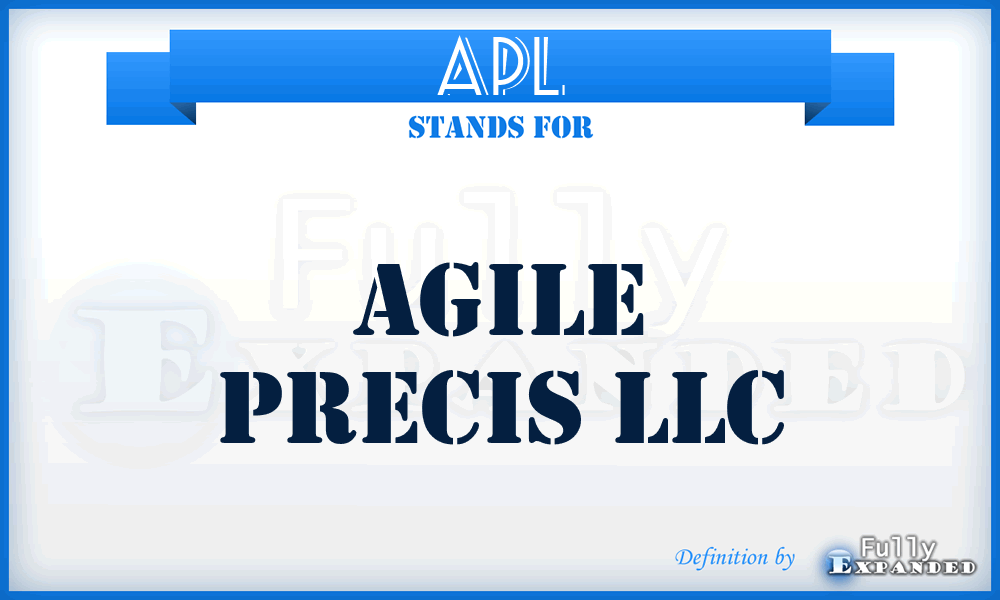 APL - Agile Precis LLC