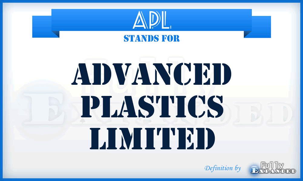 APL - Advanced Plastics Limited