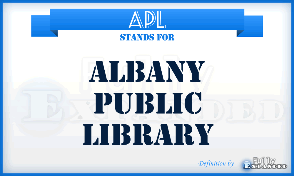 APL - Albany Public Library