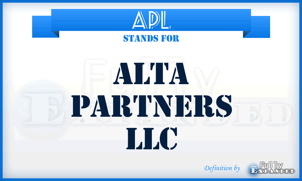 APL - Alta Partners LLC