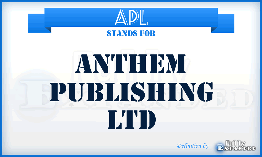 APL - Anthem Publishing Ltd