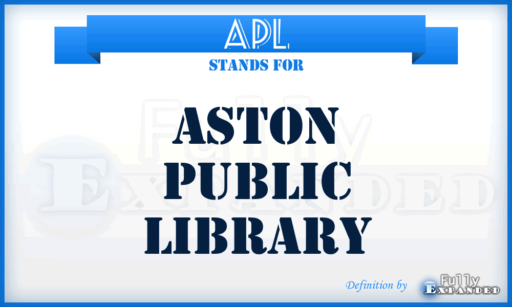 APL - Aston Public Library