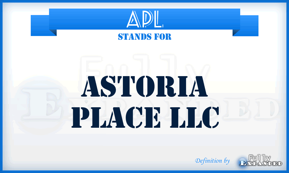 APL - Astoria Place LLC