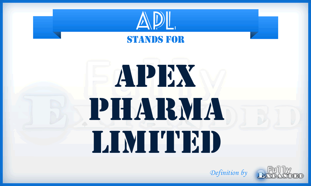 APL - Apex Pharma Limited