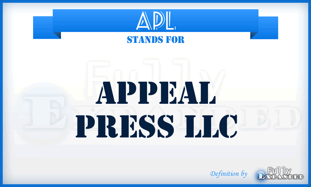 APL - Appeal Press LLC