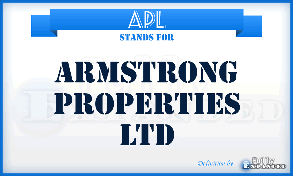 APL - Armstrong Properties Ltd