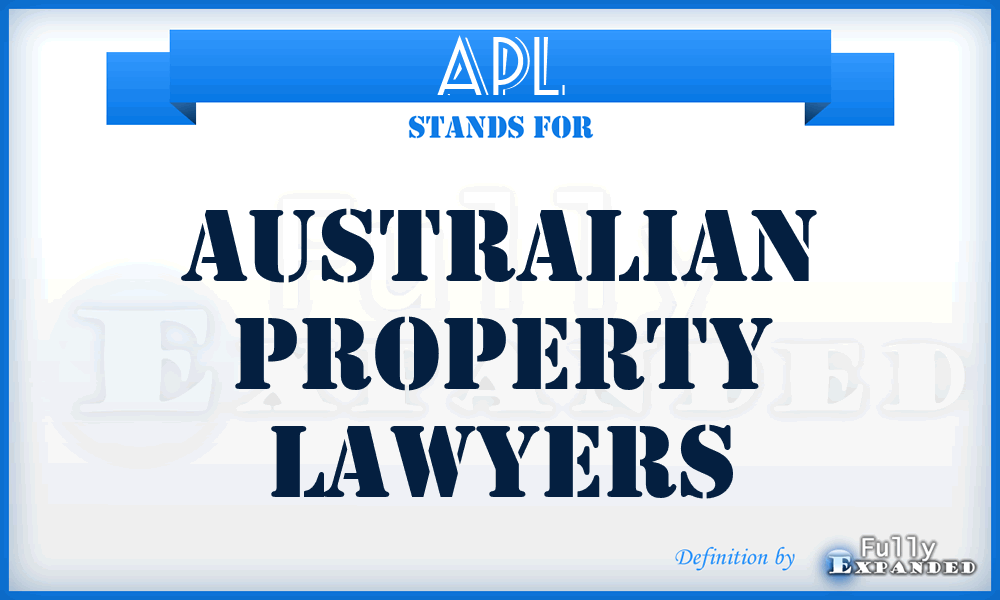 APL - Australian Property Lawyers