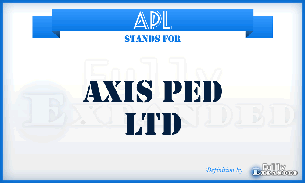 APL - Axis Ped Ltd