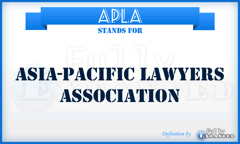 APLA - Asia-Pacific Lawyers Association