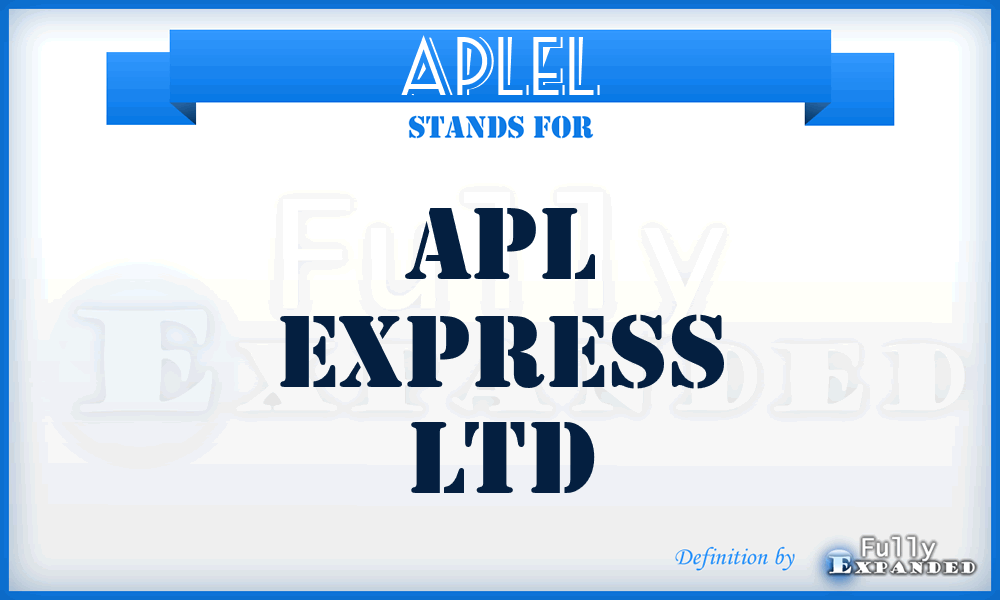 APLEL - APL Express Ltd