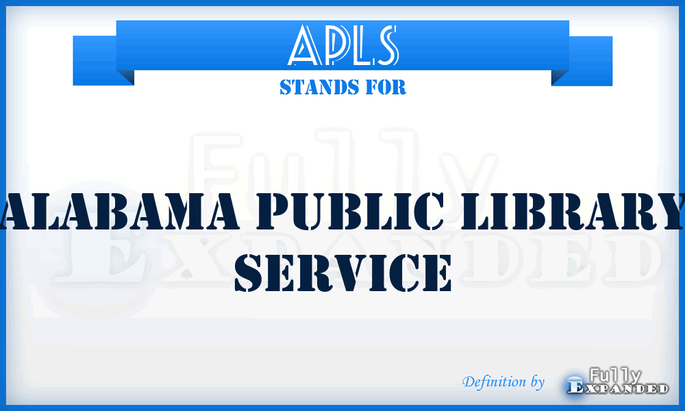APLS - Alabama Public Library Service