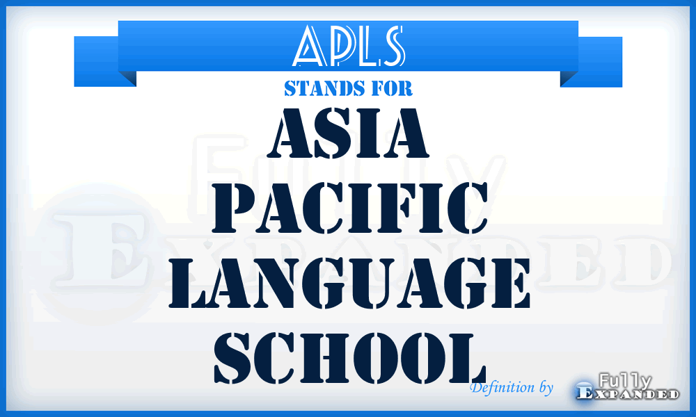 APLS - Asia Pacific Language School