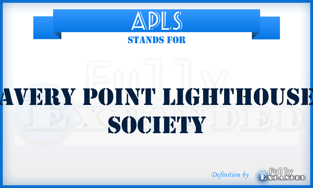 APLS - Avery Point Lighthouse Society