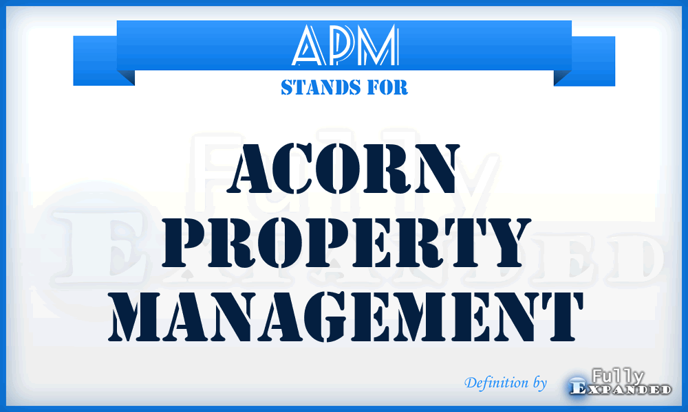 APM - Acorn Property Management