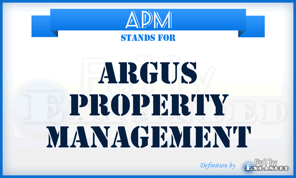 APM - Argus Property Management
