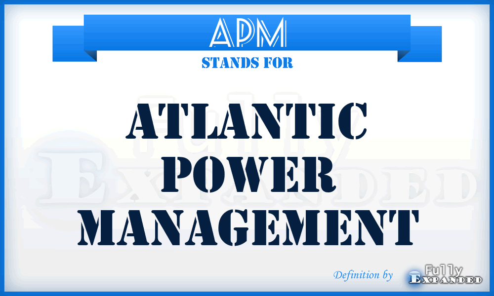 APM - Atlantic Power Management