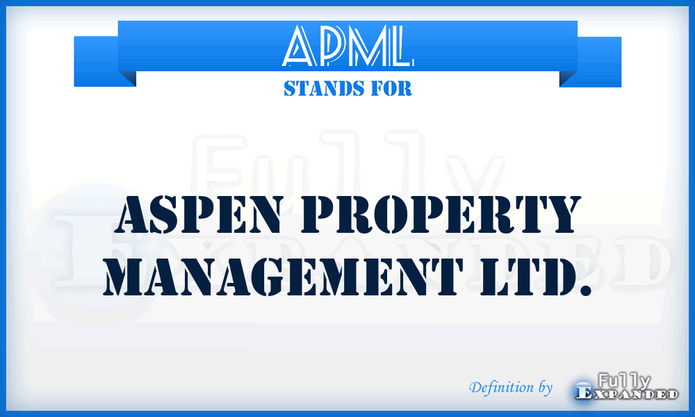 APML - Aspen Property Management Ltd.