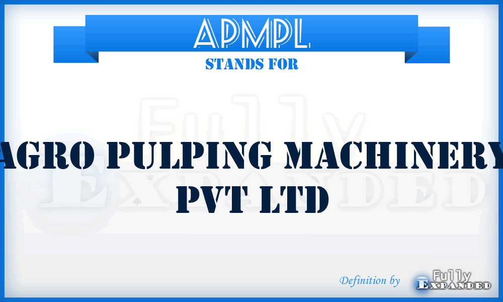 APMPL - Agro Pulping Machinery Pvt Ltd