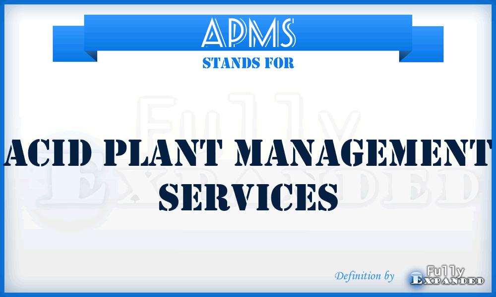 APMS - Acid Plant Management Services