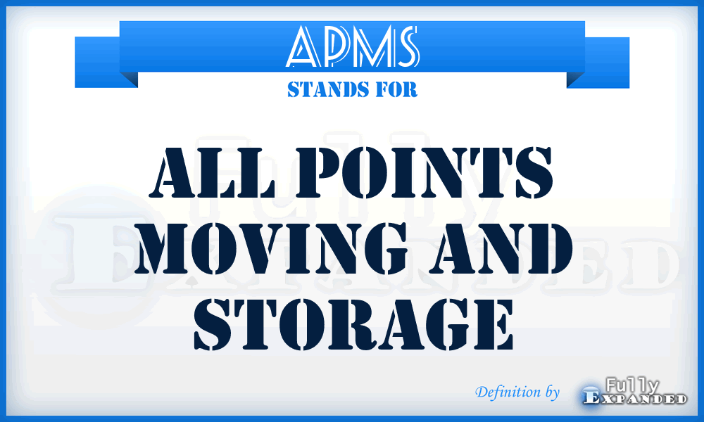APMS - All Points Moving and Storage