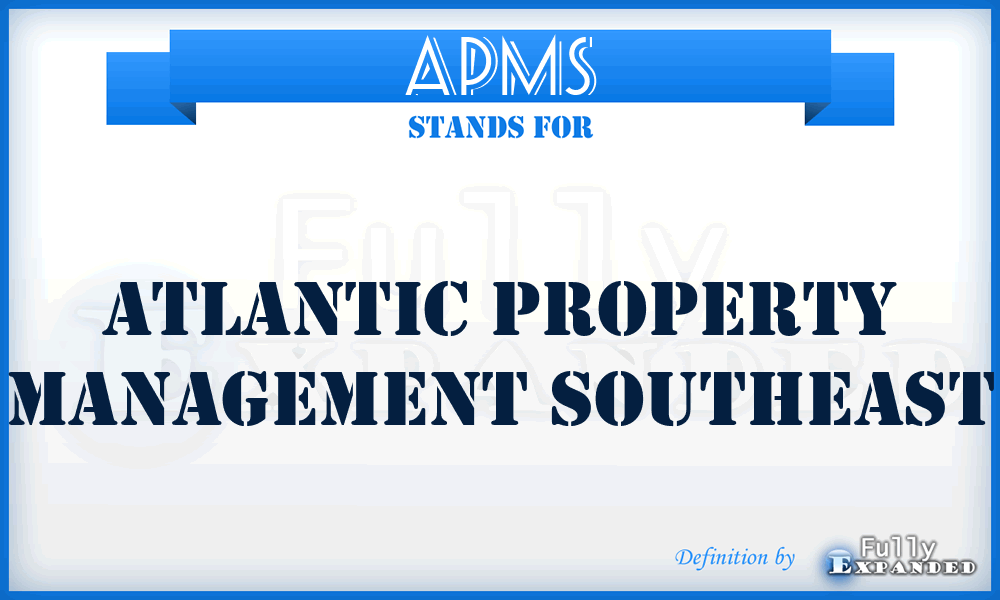 APMS - Atlantic Property Management Southeast