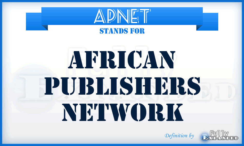 APNET - African Publishers Network