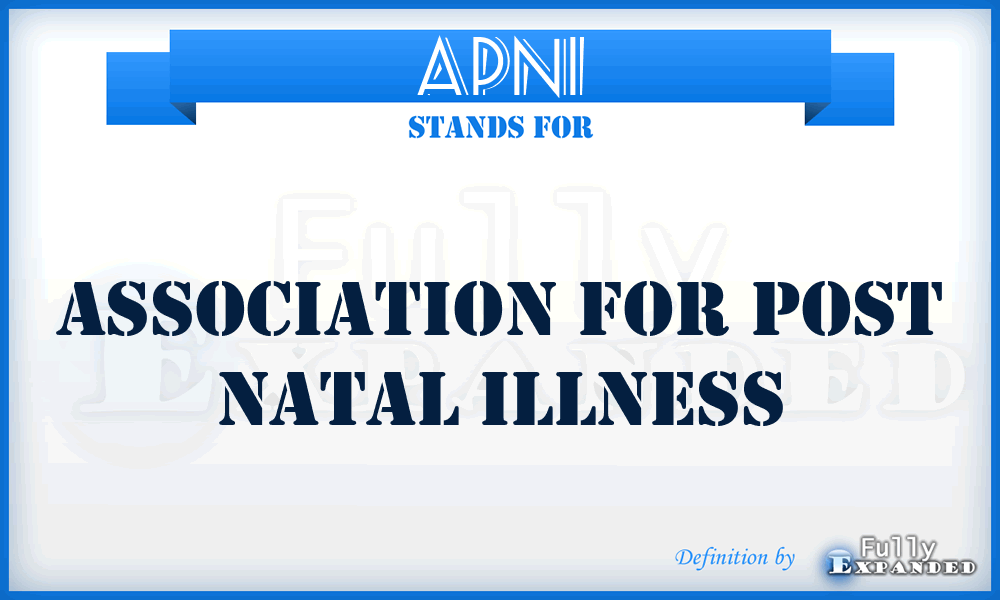 APNI - Association for Post Natal Illness