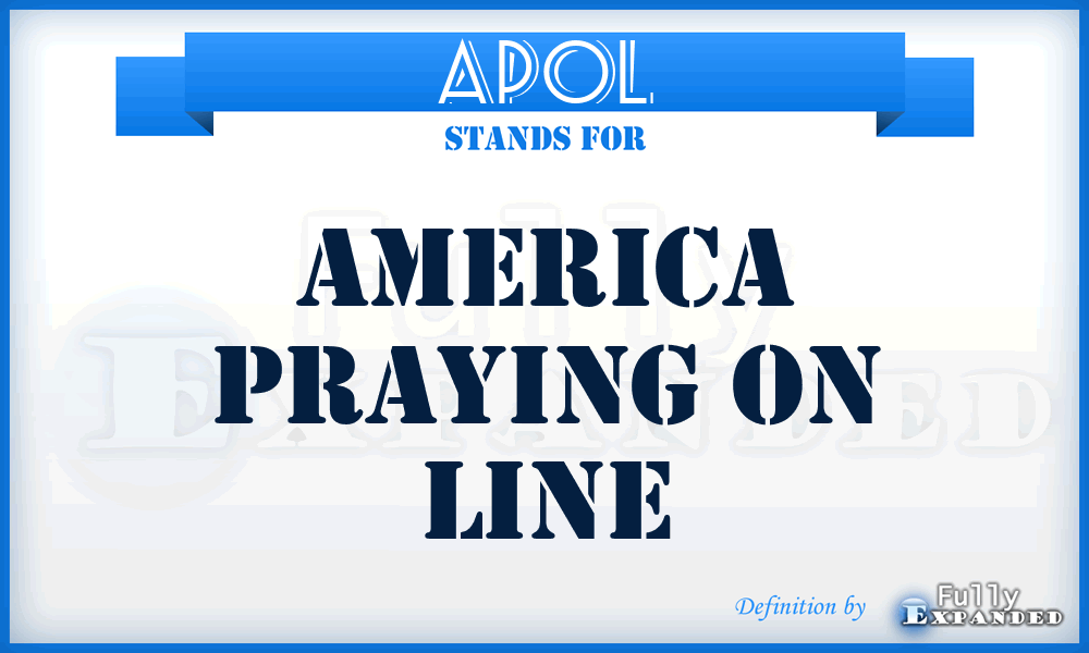APOL - America Praying On Line