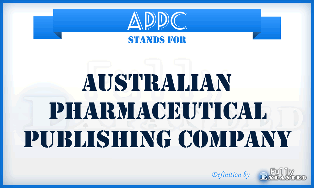 APPC - Australian Pharmaceutical Publishing Company