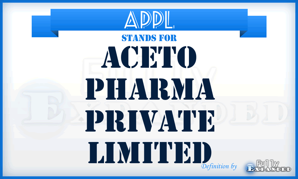 APPL - Aceto Pharma Private Limited