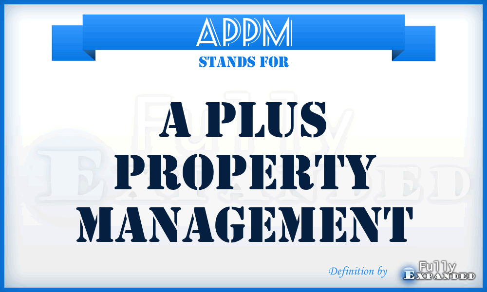 APPM - A Plus Property Management