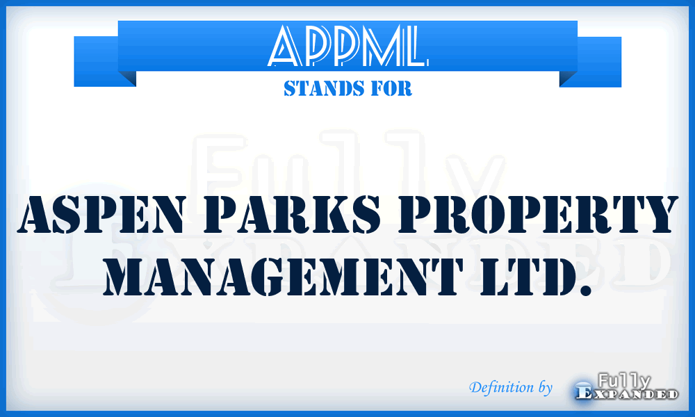 APPML - Aspen Parks Property Management Ltd.