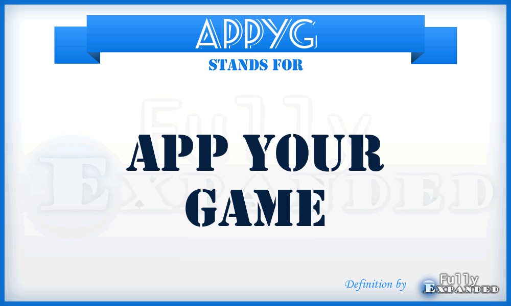 APPYG - APP Your Game