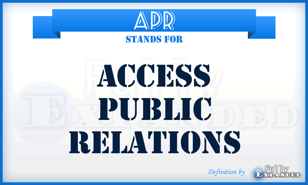 APR - Access Public Relations