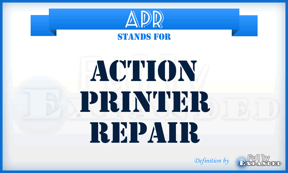APR - Action Printer Repair