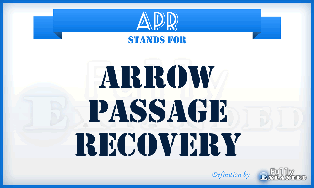 APR - Arrow Passage Recovery