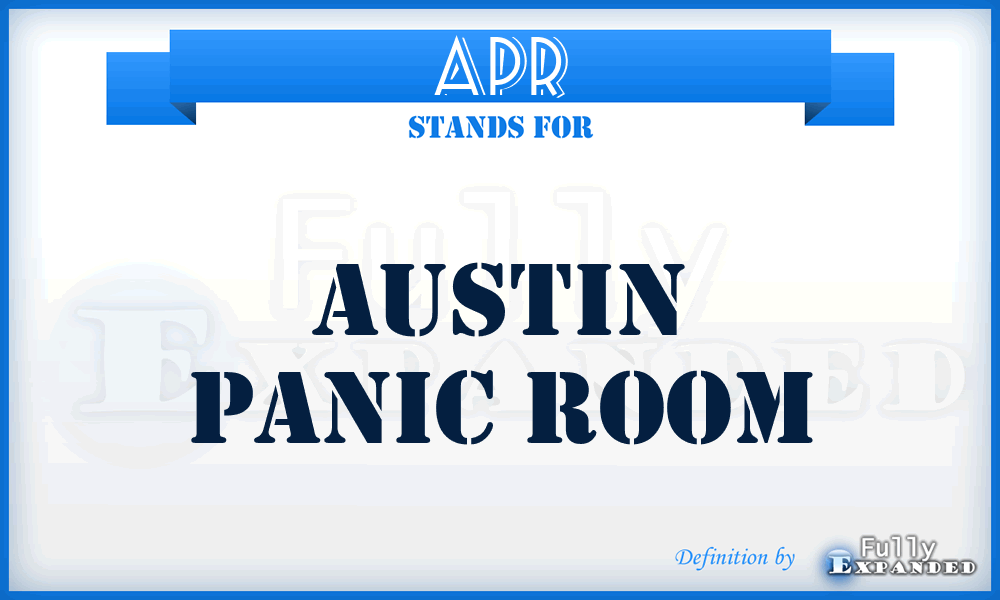 APR - Austin Panic Room