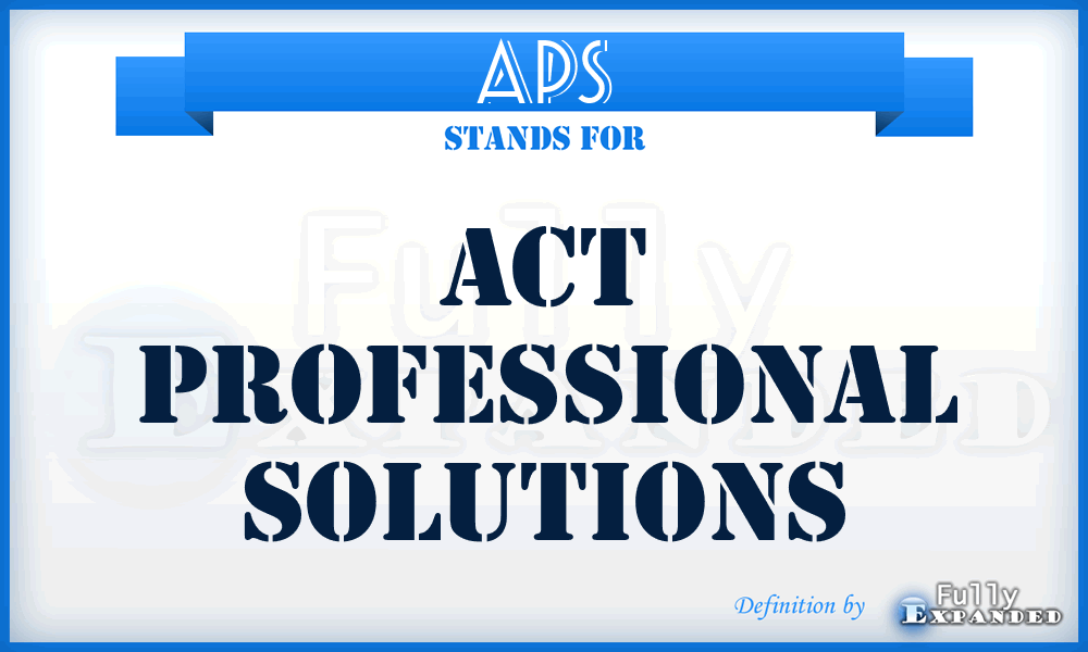 APS - Act Professional Solutions
