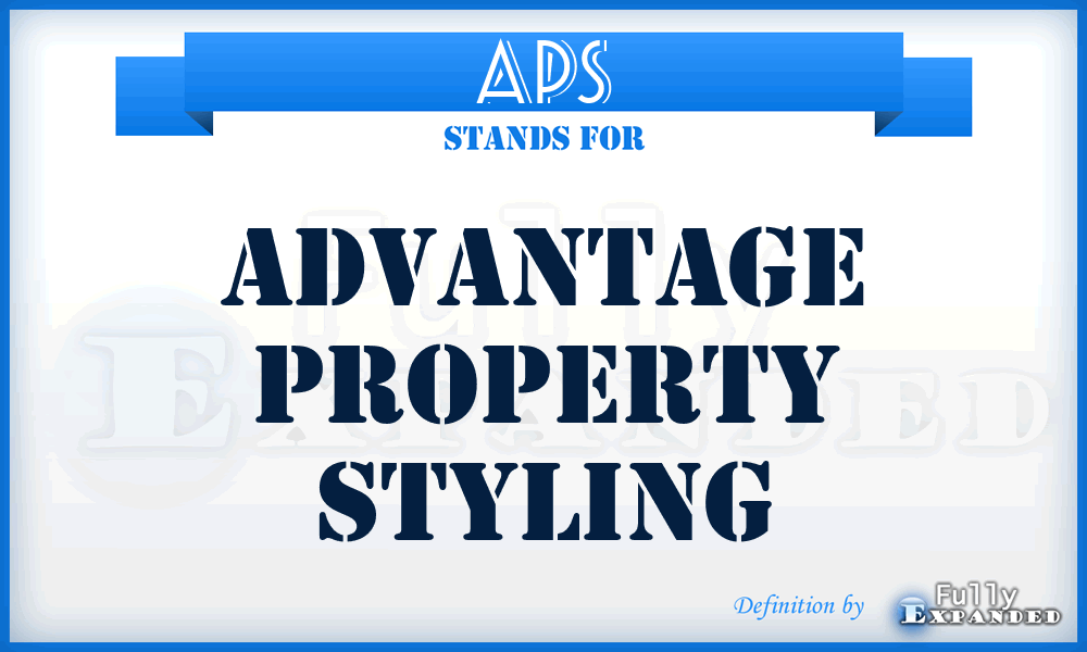 APS - Advantage Property Styling