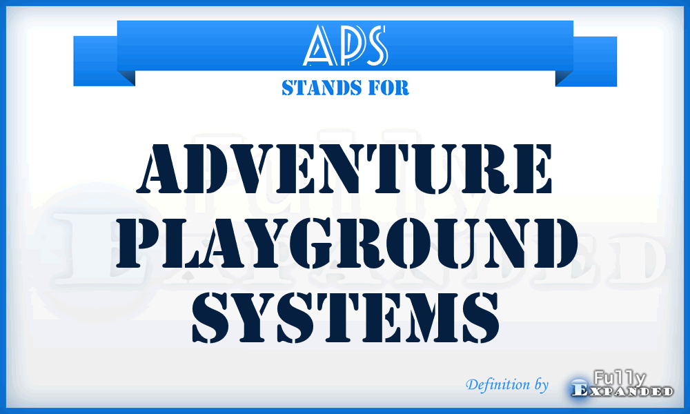 APS - Adventure Playground Systems