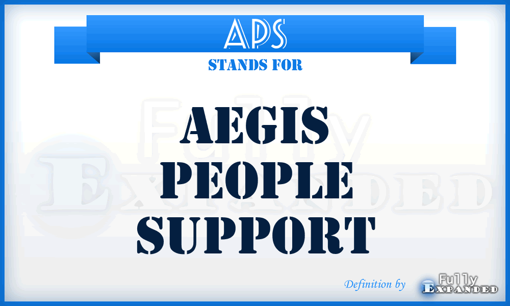 APS - Aegis People Support