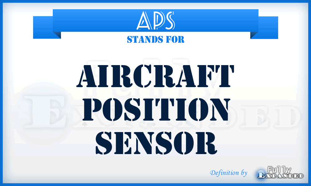 APS - Aircraft Position Sensor
