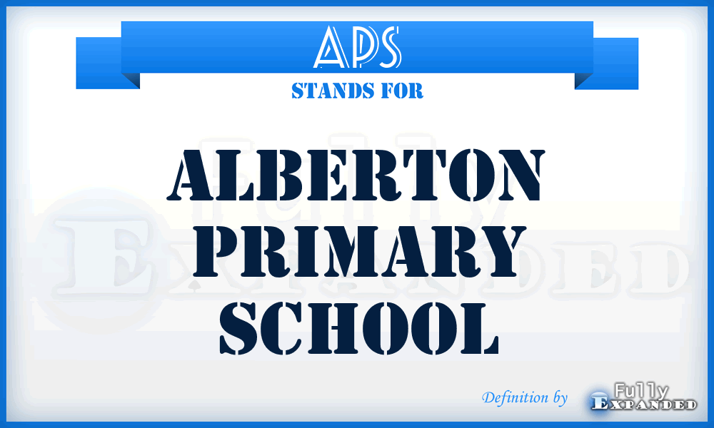 APS - Alberton Primary School