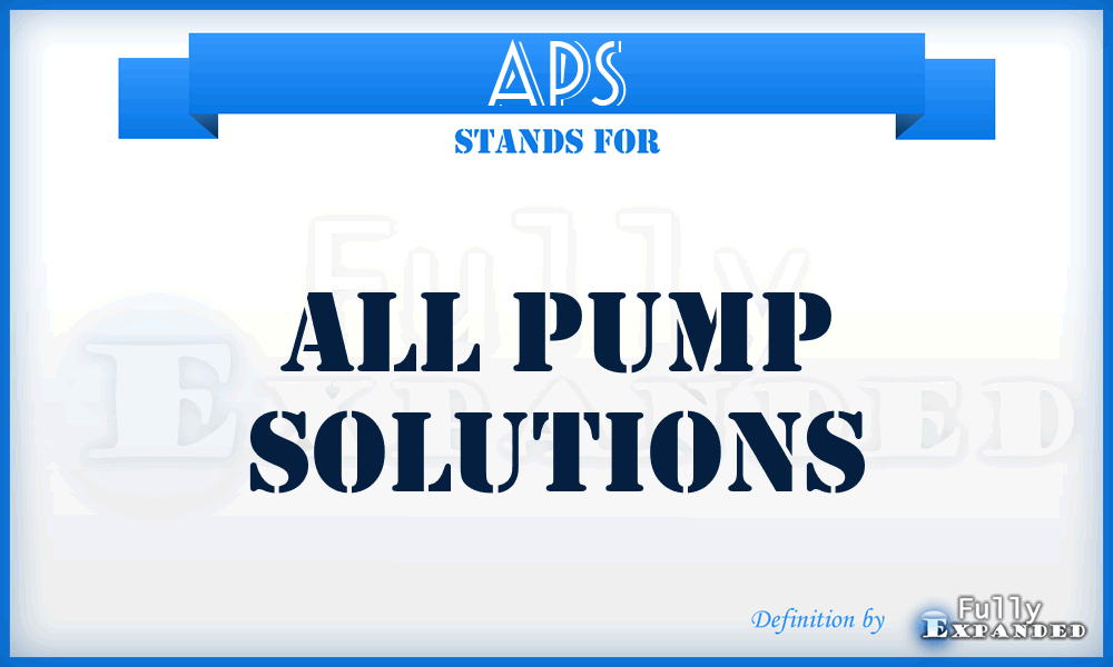 APS - All Pump Solutions