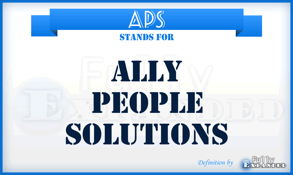 APS - Ally People Solutions