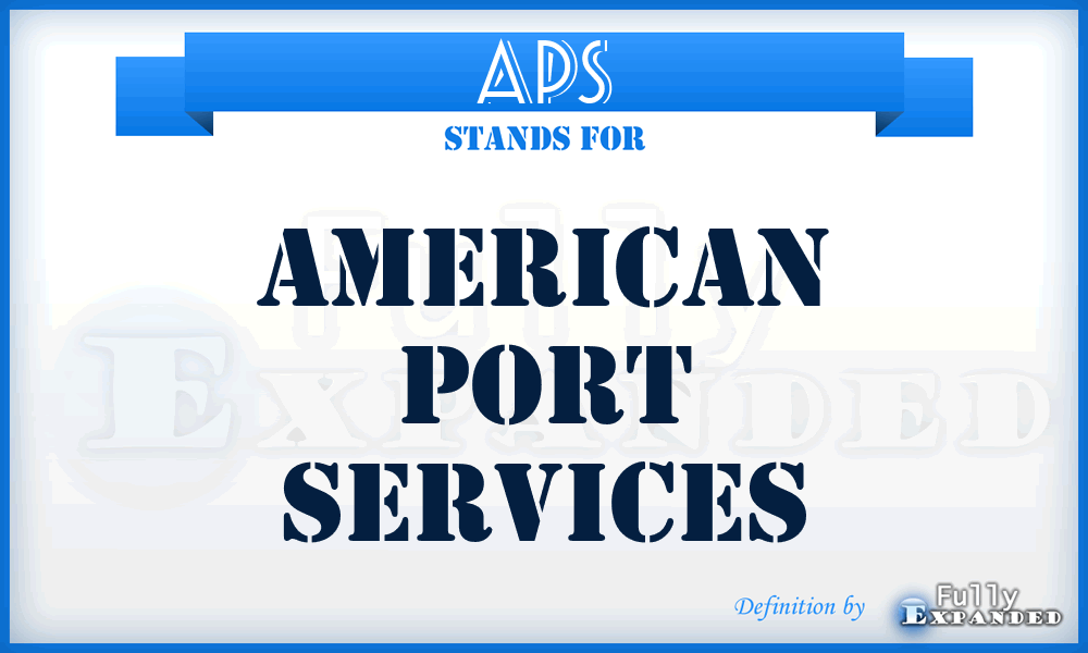APS - American Port Services